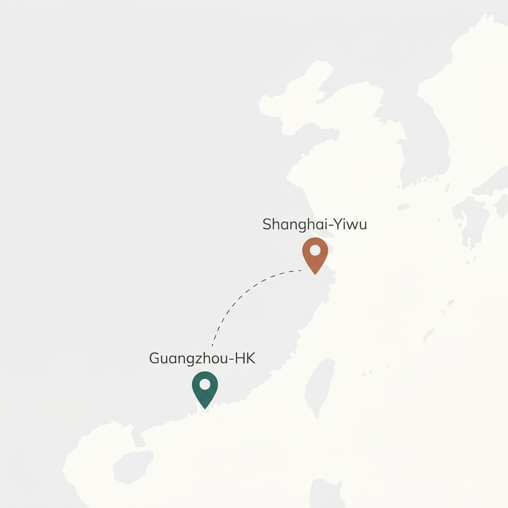 China beauty manufacturing corridor map